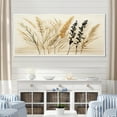 thumbnail image 1 of Designart "Vintage Botanica Collection Herbs I" Oversized Floral Framed Wall Art - Traditional Beige Herbs Entryway Framed Wall Art Print, 1 of 7