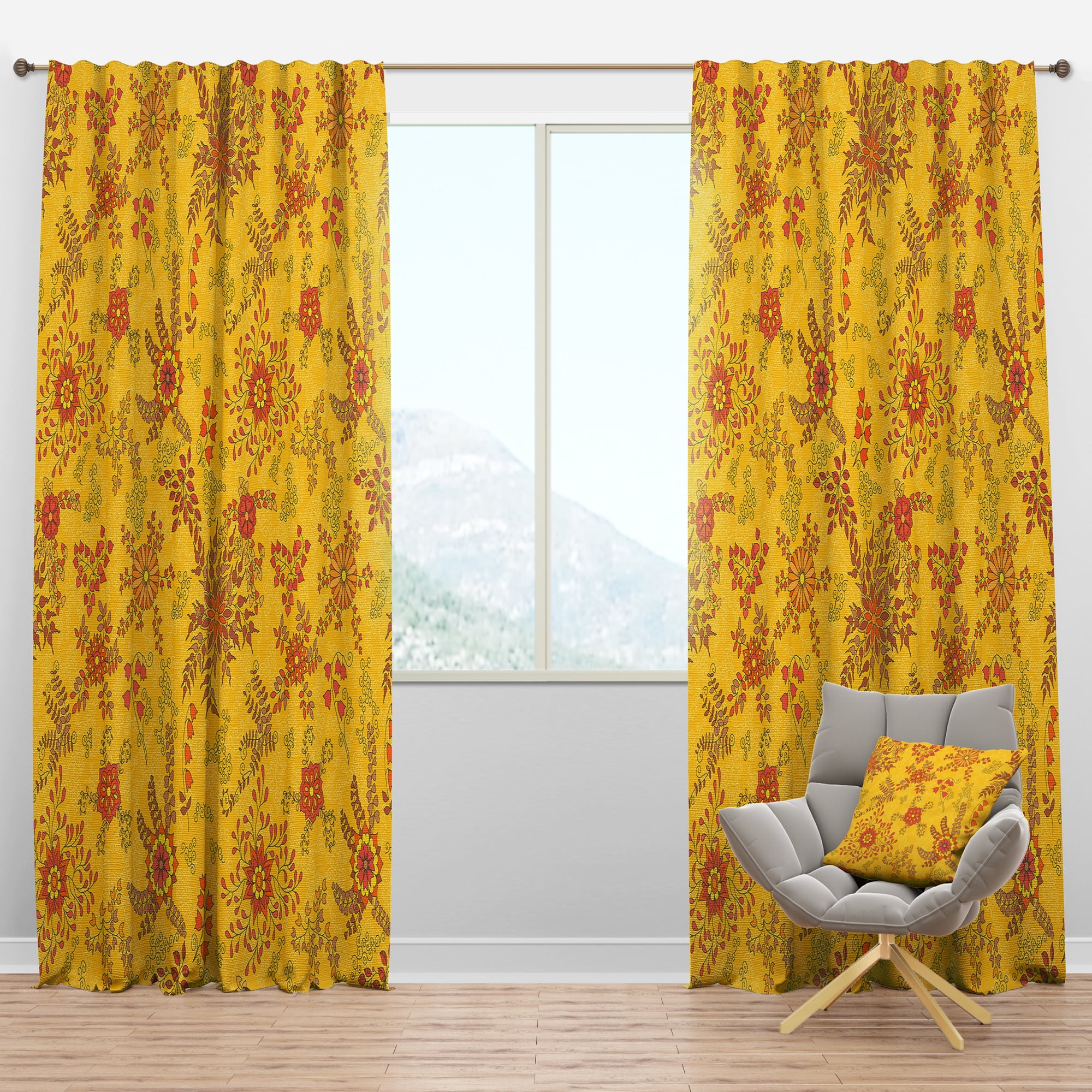 Designart 'Vintage Church Door' Bohemian & Eclectic Blackout Curtain Panel