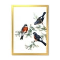 thumbnail image 1 of Designart 'Vintage Countryside Birds On Branch III' Farmhouse Framed Art Print, 1 of 4