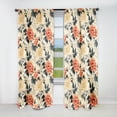 thumbnail image 1 of Designart "Vintage Dahlia In Green And Beige" Floral Blackout Curtain Single Panel, 1 of 4
