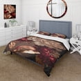 thumbnail image 1 of Designart "Vintage Glamour Gilded Rose IV" Floral Bedding Covert Set - Traditional Pink Bed Set With 2 Shams, 1 of 6