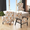 thumbnail image 1 of Designart "Vintage Inspired Floral Patterns" White Plants Upholstered Accent Chair - Bohemian & Eclectic Arm Chair For Living Room, 1 of 5