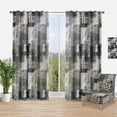 thumbnail image 1 of Designart 'Vintage Lines In Gray Shades' Mid-Century Modern Curtain Panel, 1 of 4