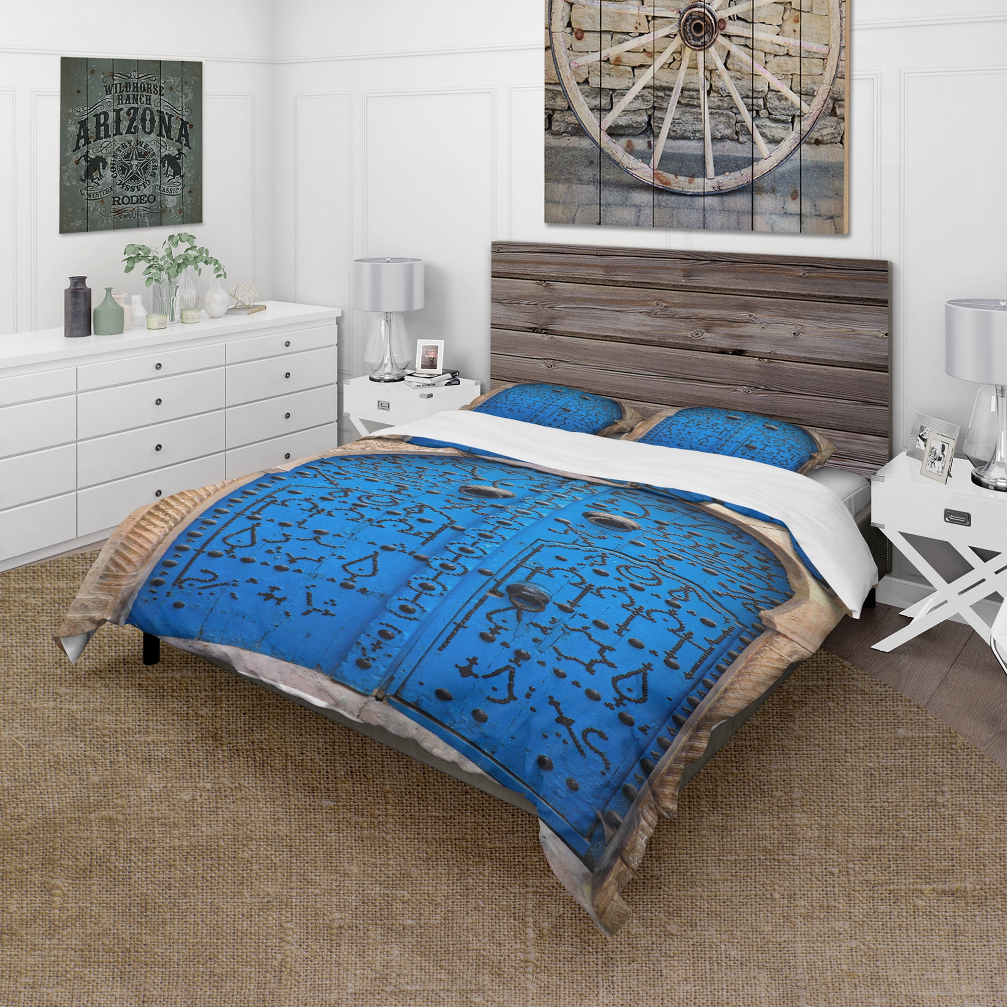 Designart 'Vintage North African Door' Vintage Duvet Cover Set
