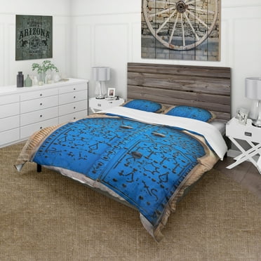 Designart 'Vintage North African Door' Vintage Duvet Cover Set