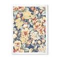 thumbnail image 1 of Designart 'Vintage Orange and Yellow Flowers' Traditional Framed Art Print, 1 of 4