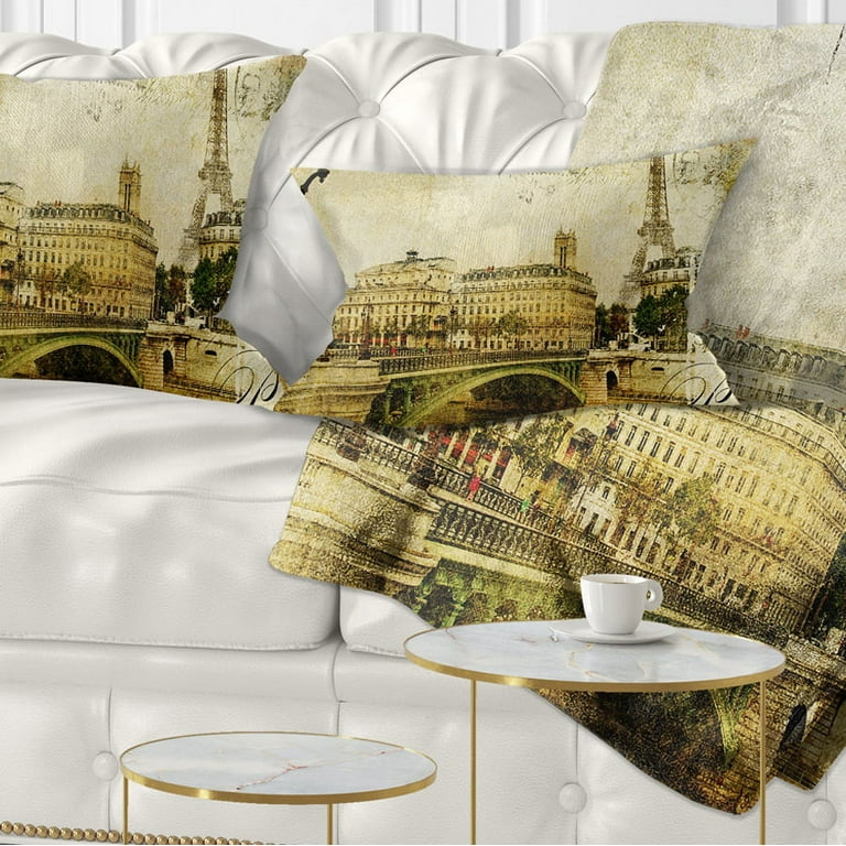 Parisian throw pillows hotsell