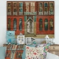 thumbnail image 1 of Designart 'Vintage Red Facade of Shop In Paris II' French Country Print on Natural Pine Wood, 1 of 5