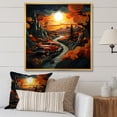 thumbnail image 1 of Designart "Vintage Road Trips The Pickup Truck Chronicles II" Transportation Floater Framed Canvas Print, 1 of 7