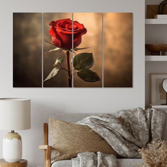 Designart "Vintage Rose Reverie Timeless Beauty" Floral Wall Art Prints Set