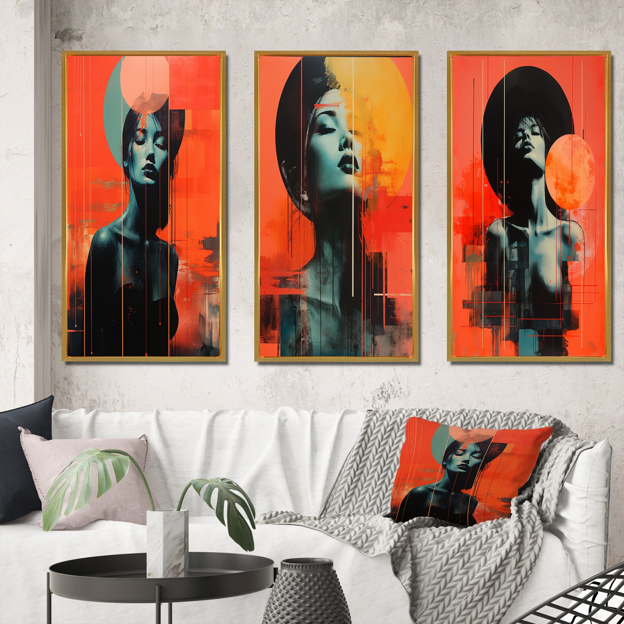 Designart Vintage Sensual Delight Under The Full Moon V Woman Photo Inspiration