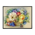 thumbnail image 1 of Designart 'Vintage Still Life Of White and Yellow Flowers' Traditional Framed Canvas Wall Art Print, 1 of 5
