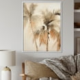 thumbnail image 1 of Designart "Vintage Tranquil Minimalist Tropical Palms II" Palms & Palm Trees Floater Framed Wall Art Prints, 1 of 5