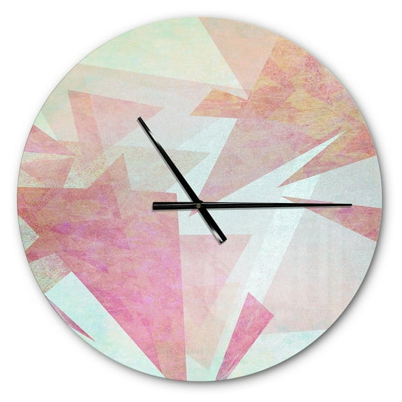 Designart 'Vintage Triangular ' Farmhouse wall clock