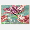 thumbnail image 1 of Designart 'Vintage Tulips in Paris' Oversized Cottage Wall Clock, 1 of 3