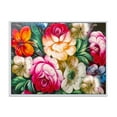 thumbnail image 1 of Designart 'Vintage VIbrant Yellow and Red Flower Still Life II' Traditional Framed Canvas Wall Art Print, 1 of 5