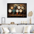 thumbnail image 1 of Designart "Vintage Watches Guardians of Time II" Fashion Framed Wall Art Decor - Glam Black Watches Hallway Framed Wall Art Decor, 1 of 6