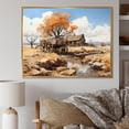 thumbnail image 1 of Designart "Vintage Western Wagon In Nevada" Old American Cart Floater Framed Wall Art Living Room, 1 of 5