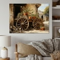 thumbnail image 1 of Designart "Vintage Wheels Brown Old Cart Nostalgia I" Transportation Wall Art Living Room, 1 of 5