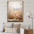 thumbnail image 1 of Designart "Vintage Windows View of Floral Meadow" Landscapes Framed Wall Art - Traditional Beige Meadow Hallway Framed Wall Art Decor, 1 of 6