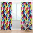 thumbnail image 1 of Designart 'Vintage Wooden Gate' Modern Blackout Curtain Panel, 1 of 4