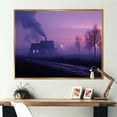thumbnail image 1 of Designart "Violet Industrial Reverie I" Factories Floater Framed Canvas Art Print, 1 of 5