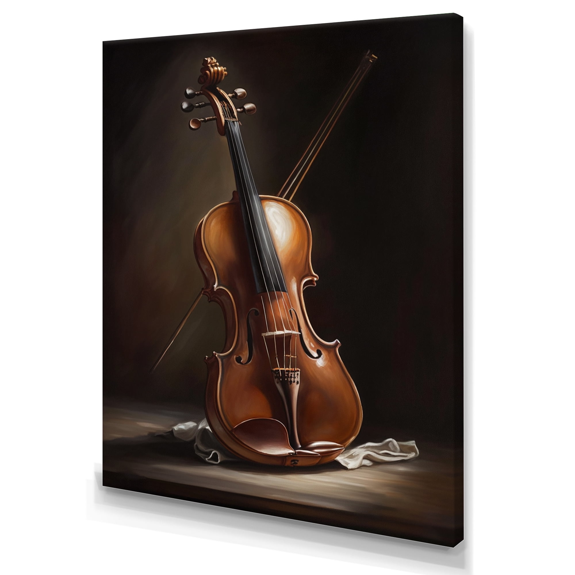Designart Violin I Canvas Wall Art