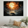 thumbnail image 1 of Designart "Vision Of Fiery Moonlight I" Moon Canvas Prints, 1 of 7