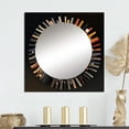thumbnail image 1 of Designart "Visionary Eye Retro Futuristic Aesthetic" Eye Square Mirror For Wall Decor - Large Black Square Mirror Printed Wall Decor - Glam Square Living Room Mirror, 1 of 5