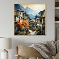 thumbnail image 1 of Designart "Vistas Of The Urban Cityscape II" Landscape Mountains Floater Framed Canvas Art Print, 1 of 5