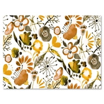 Designart ' Vital Abundance Of Wildflowers I ' Modern Canvas Wall Art Print