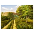 thumbnail image 1 of Designart ' Vital Country Road During Summer ' Traditional Canvas Wall Art Print, 1 of 4