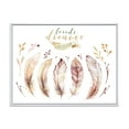thumbnail image 1 of Designart 'Vital Feathers In Ethnic Boho Style' Bohemian & Eclectic Framed Canvas Wall Art Print, 1 of 5