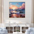 thumbnail image 1 of Designart "Vivid Liquid Art Of Oceanic Charm II" Ocean Floater Framed Wall Art Prints, 1 of 5