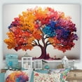 thumbnail image 1 of Designart "Vivid Maple Artistic Interpretation" Tree Maple Wall Art Living Room, 1 of 1