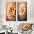 thumbnail image 1 of Designart "Vivid Orange Gerbera Daisy I" Gerbera Framed Wall Art Set Of 2 - Orange Floral Gallery Wall Frame Set For Home Decor, 1 of 7