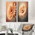 thumbnail image 1 of Designart "Vivid Orange Gerbera Daisy I" Gerbera Wall Art Set Of 2 - Orange Floral Gallery Wall Set For Home Decor, 1 of 7