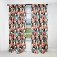thumbnail image 1 of Designart "Vivid Tribal Floral Mix II" Floral Blackout Curtain Single Panel, 1 of 4