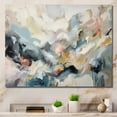 thumbnail image 1 of Designart "Vivid Waves Fluid Shades of Grey and Blue I" Extra Large Abstract Wall Art - Modern Grey Abstract Painting Entryway Wall Art Print, 1 of 4
