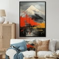 thumbnail image 1 of Designart "Volcanic Fury Under Moonlight V" Volcano Floater Framed Canvas Wall Art, 1 of 5