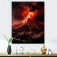 thumbnail image 1 of Designart "Volcanic Fury Under Moonlight VI" Volcano Canvas Prints, 1 of 7