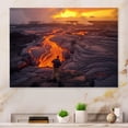 thumbnail image 1 of Designart "Volcanic Landscape of Hawaii I" Hawaii Metal Art Print, 1 of 5