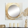 thumbnail image 1 of Designart "Vortex Of Gold And White Soft Waves" abstract spirals Square Mirror For Wall Decor - Large Beige Square Printed Wall Mirror Art - Square Modern Mirror - Wall Mounted Square Mirror, 1 of 5