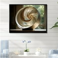 thumbnail image 1 of Designart "Vortex Of Bronze Beauty: Nautilus" Nautilus Floater Framed Wall Art Prints, 1 of 5