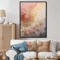 thumbnail image 1 of Designart "Vortex Spiral In Gold And Pink Desert Mirage" Abstract Spirals Floater Framed Canvas Prints, 1 of 5