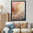 thumbnail image 1 of Designart "Vortex Spiral In Gold And Pink Desert Mirage" Abstract Spirals Picture Framed Canvas Prints, 1 of 5