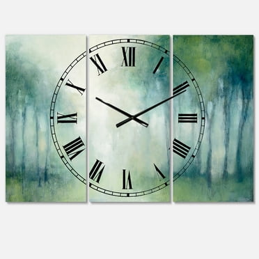 Designart 'Walk in the Forest' Farmhouse Wall Clock