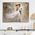thumbnail image 1 of Designart "Waltzing In White III" Dance Floater Framed Canvas Prints, 1 of 5