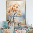 thumbnail image 1 of Designart "Warm Beige Maple Elegance II" Tree Maple Floater Framed Wall Decor, 1 of 5