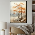 thumbnail image 1 of Designart "Warm Beige Maple Elegance" Tree Maple Floater Framed Canvas Wall Art, 1 of 5